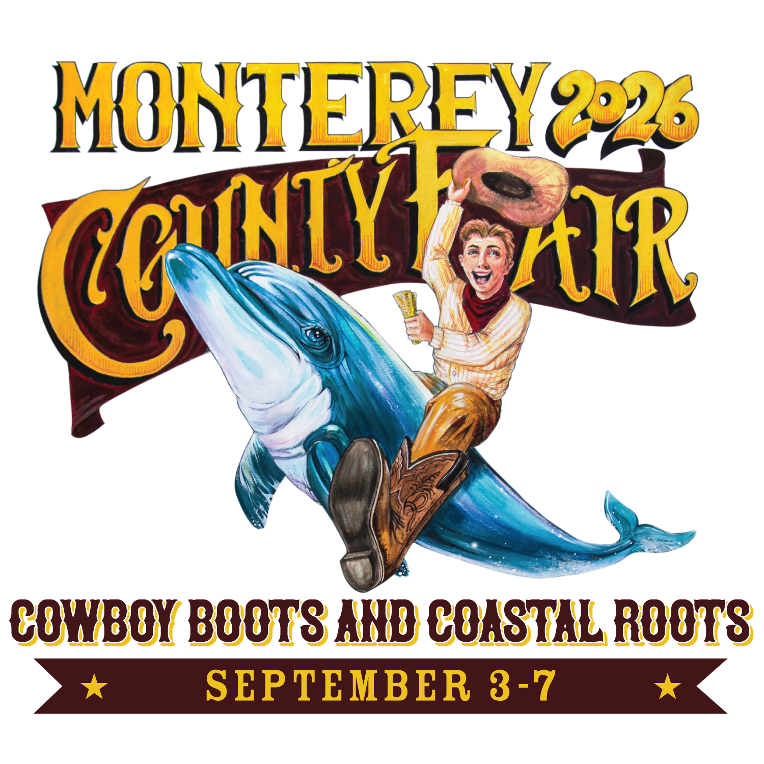 2026 Monterey County Fair logo - Cowboy Boots And Coastal Roots